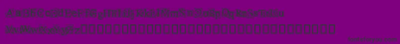 Timeno Font – Black Fonts on Purple Background