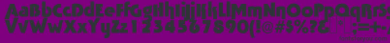 Tabasco ffy Font – Black Fonts on Purple Background