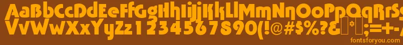 More about Tabasco ffy Font Tabasco ffy Font – Orange Fonts on Brown Background