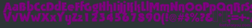 Police Tabasco ffy – polices violettes sur fond noir