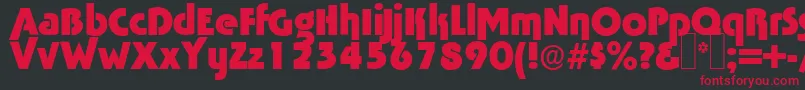 Tabasco ffy Font – Red Fonts on Black Background