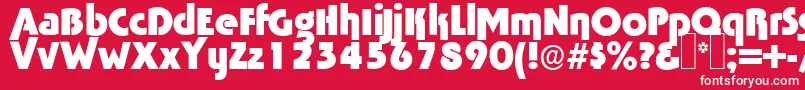 Tabasco ffy Font – White Fonts on Red Background