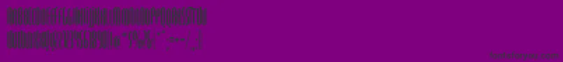 フォントQuasariall – 紫の背景に黒い文字