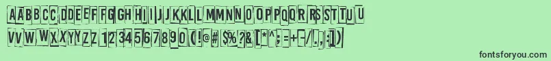 More about ABoxFor2 Font ABoxFor2 Font – Black Fonts on Green Background