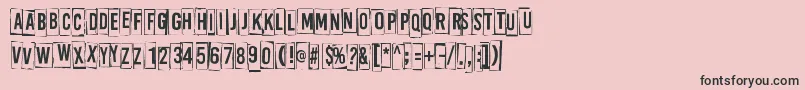 More about ABoxFor2 Font ABoxFor2 Font – Black Fonts on Pink Background