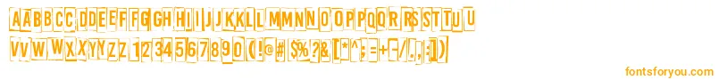 ABoxFor2 Font – Orange Fonts on White Background