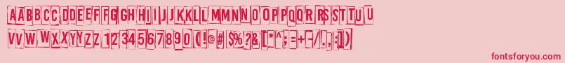 ABoxFor2 Font – Red Fonts on Pink Background