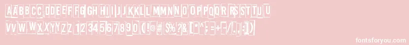 ABoxFor2 Font – White Fonts on Pink Background