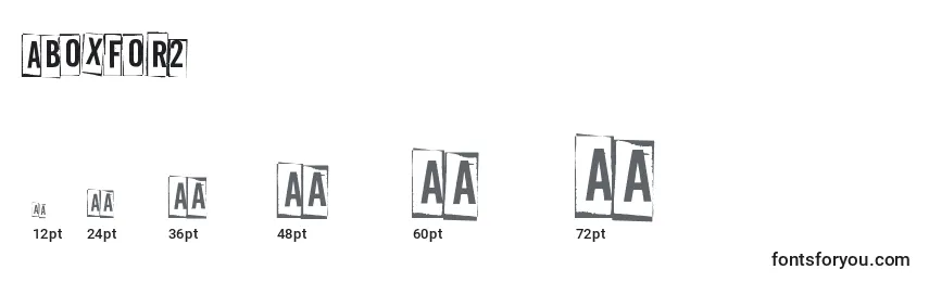 ABoxFor2 Font Sizes