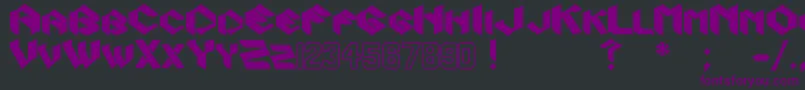 Zook Font – Purple Fonts on Black Background