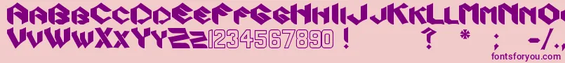 Zook Font – Purple Fonts on Pink Background