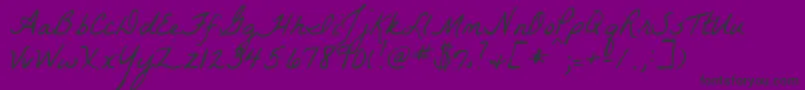 La Font – Black Fonts on Purple Background