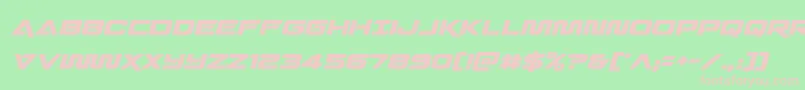 Quarkstormital Font – Pink Fonts on Green Background