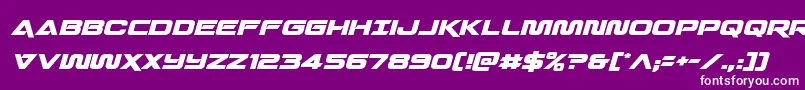 Quarkstormital Font – White Fonts on Purple Background