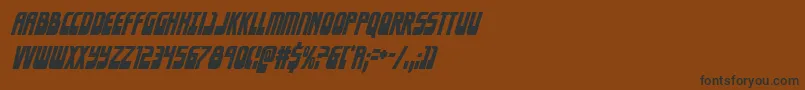 Eldebarancondital Font – Black Fonts on Brown Background