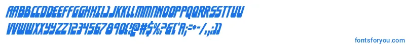 フォントEldebarancondital – 青いフォント