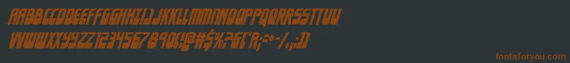 Eldebarancondital Font – Brown Fonts on Black Background