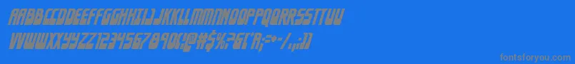 Eldebarancondital Font – Gray Fonts on Blue Background