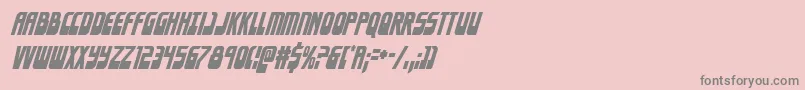 フォントEldebarancondital – ピンクの背景に灰色の文字