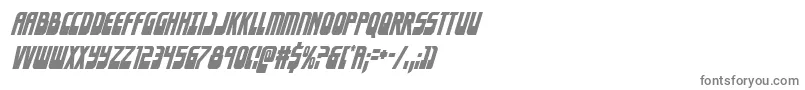 フォントEldebarancondital – 白い背景に灰色の文字