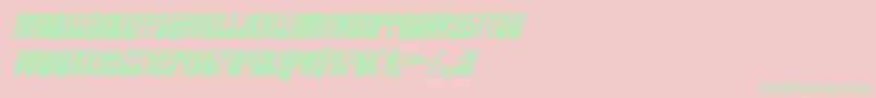 Eldebarancondital Font – Green Fonts on Pink Background