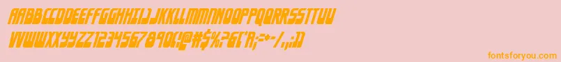Eldebarancondital Font – Orange Fonts on Pink Background