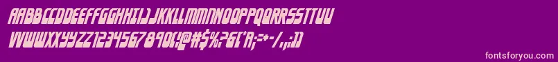 Eldebarancondital Font – Pink Fonts on Purple Background