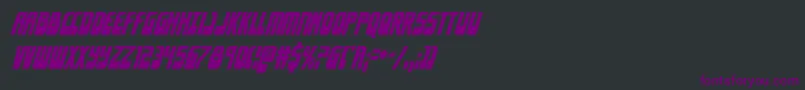 Eldebarancondital Font – Purple Fonts on Black Background
