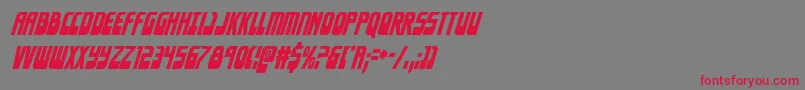 Eldebarancondital Font – Red Fonts on Gray Background