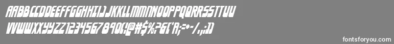 フォントEldebarancondital – 灰色の背景に白い文字