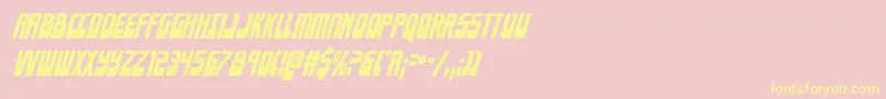 Eldebarancondital Font – Yellow Fonts on Pink Background