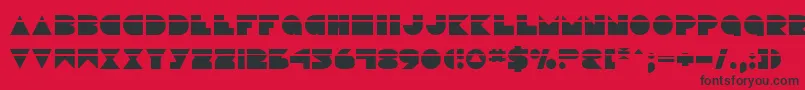 Disco Deck Laser Font – Black Fonts on Red Background