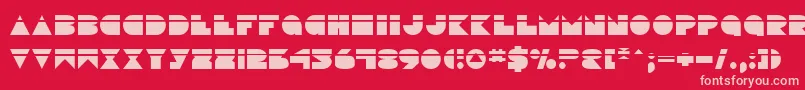 fuente Disco Deck Laser – Fuentes Rosadas Sobre Fondo Rojo