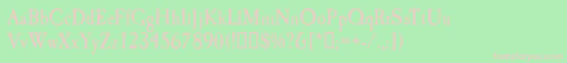 CaslonAntiqueDisplayRegular Font – Pink Fonts on Green Background