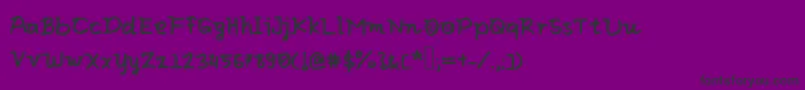 Eliclovesbiscuit Font – Black Fonts on Purple Background