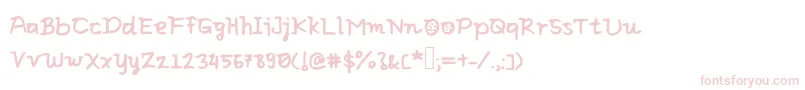 Eliclovesbiscuit Font – Pink Fonts on White Background