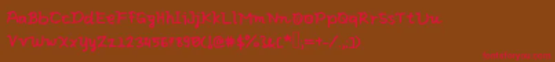 Eliclovesbiscuit Font – Red Fonts on Brown Background