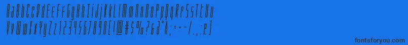 Phantaconboldsemital Font – Black Fonts on Blue Background