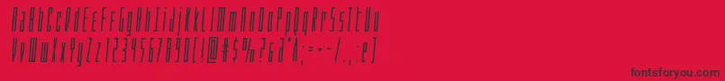 Phantaconboldsemital Font – Black Fonts on Red Background