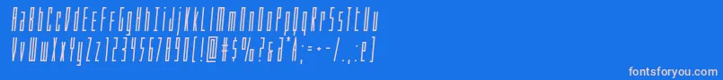 Шрифт Phantaconboldsemital – розовые шрифты на синем фоне