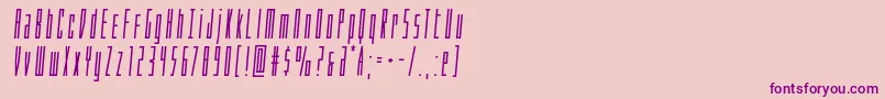 Phantaconboldsemital Font – Purple Fonts on Pink Background