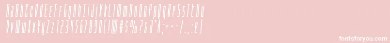 フォントPhantaconboldsemital – ピンクの背景に白い文字