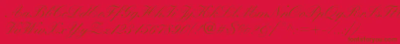 WynnerockscriptMedium Font – Brown Fonts on Red Background