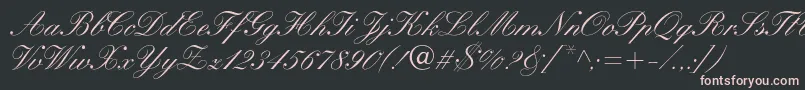 WynnerockscriptMedium Font – Pink Fonts on Black Background