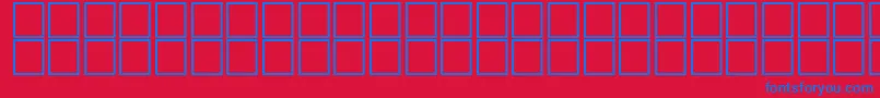 AlMothnna Font – Blue Fonts on Red Background
