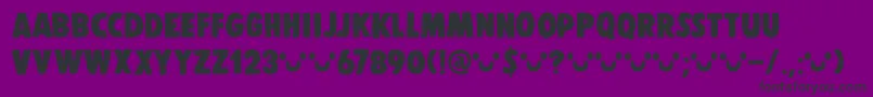 Шрифт DkDisplayPatrol – чёрные шрифты на фиолетовом фоне