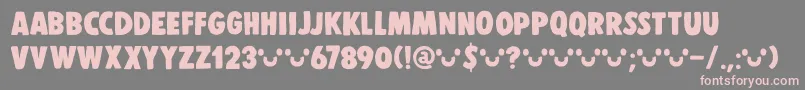 DkDisplayPatrol Font – Pink Fonts on Gray Background
