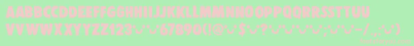 DkDisplayPatrol Font – Pink Fonts on Green Background