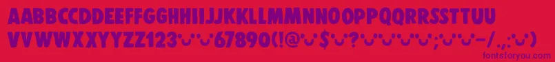 fuente DkDisplayPatrol – Fuentes Moradas Sobre Fondo Rojo