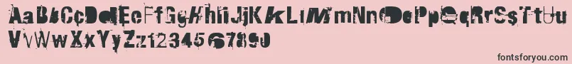 RvdTraktorfahrer Font – Black Fonts on Pink Background